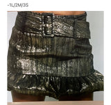 Mini Metallic Skirt